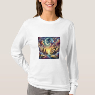 Dromerig surrealistisch landschap t-shirt