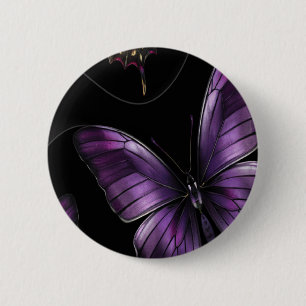 dromerig vlinderpatroon ronde button 5,7 cm