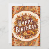 Dromerig Warm Woodland Herfst Herfst Gelukkige Ver Kaart (Voorkant)