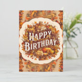 Dromerig Warm Woodland Herfst Herfst Gelukkige Ver Kaart (Staand voorkant)