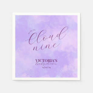 Dromerig we zijn op Cloud Nine Baby shower Servet