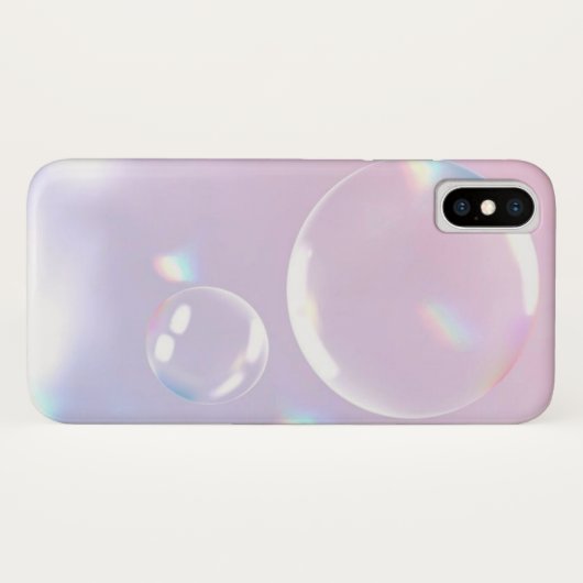 Dromerige Afmeting: Holografische Bubble iPhone Ca Case-Mate iPhone Case (Achterkant (horizontaal))