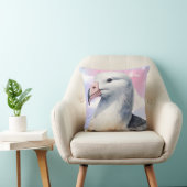 Dromerige albatros-afdruk kussen (Stoel)