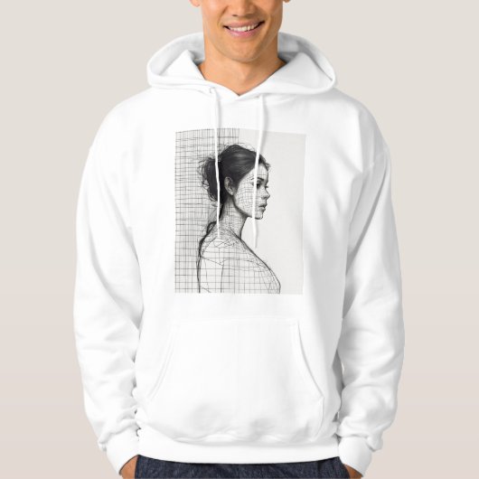 Dromerige aquarel Hoody (Voorkant)