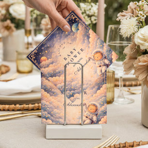 Dromerige astronaut wolkenlandschap babyshower servet