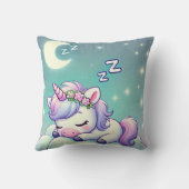Dromerige Baby Eenhoorn - Decoratief Kussen (Achterkant)