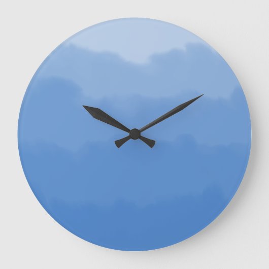 Dromerige blauwe luchtgradiënt grote klok (Voorkant)