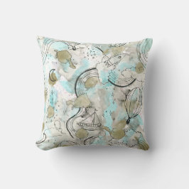 Dromerige blauwe skyscape en slaperige reizen kussen