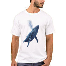 Dromerige Blauwe Walvis T-Shirt