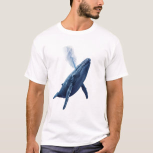 Dromerige Blauwe Walvis T-Shirt