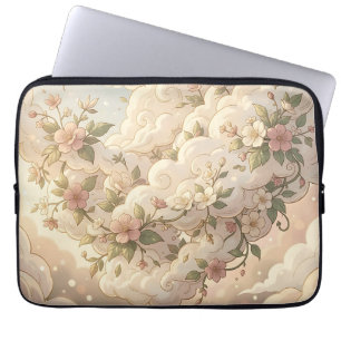 Dromerige bloesemwolken Kersenbloesem Laptop Sleeve