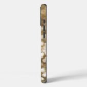 Dromerige Bokeh Gold Glitter Letter T White Cream Case-Mate iPhone Case (Achterkant / Links)