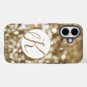 Dromerige Bokeh Gouden Glitter Letter K Monogram Case-Mate iPhone Case (Achterkant (horizontaal))