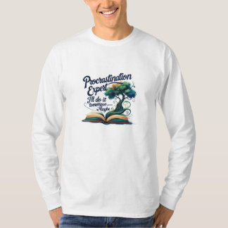 Dromerige Boom & Boek T-shirt met lange mouwen