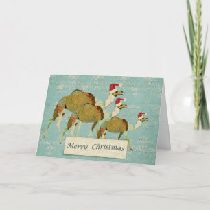 Dromerige Camels Christmas Kaart