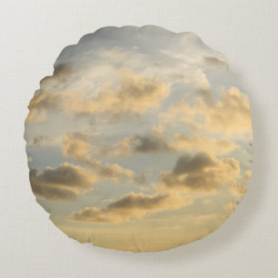 Dromerige Caribische Wolken 4 Rond Kussen
