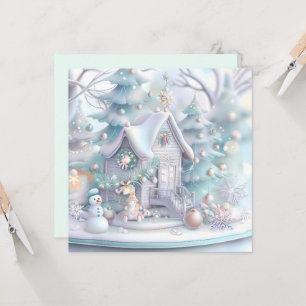 Dromerige Christmas Gingerbread House Wenskaart