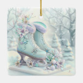 Dromerige Christmas Ice Schaatsen Ornament (Achterkant)