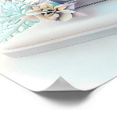 Dromerige Christmas Ice Schaatsen Poster (Hoek)