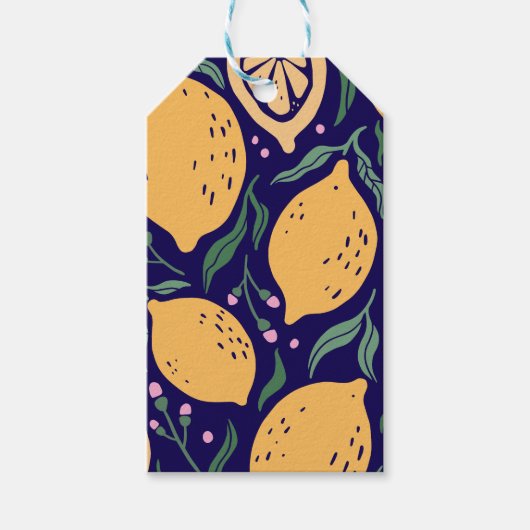 Dromerige citroenen cadeaulabel (Voorkant)