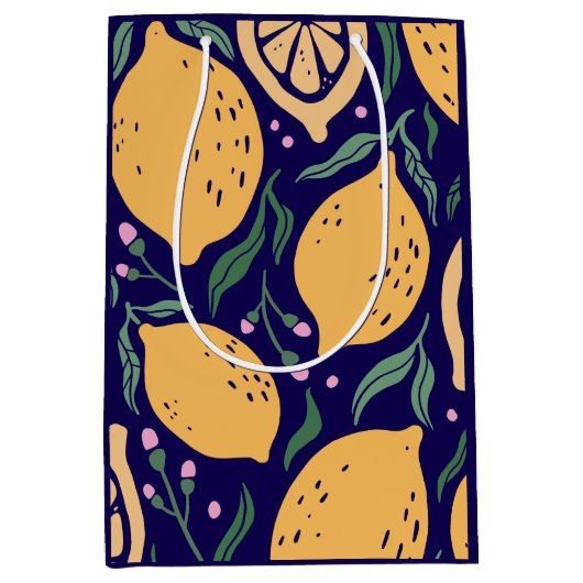 Dromerige citroenen medium cadeauzakje (Voorkant)