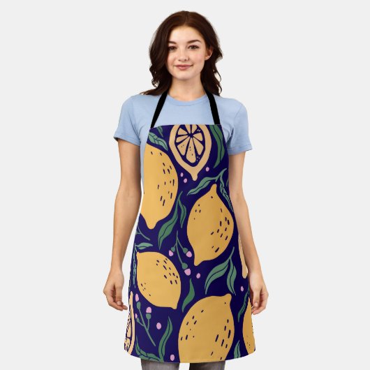 Dromerige citroenen schort (Gedragen)