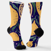 Dromerige citroenen sokken (Gebogen)