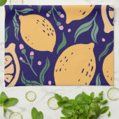 Dromerige citroenen theedoek (Gevouwen)