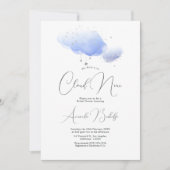 Dromerige Cloud Nine Bruidsdouche Kaart (Voorkant)
