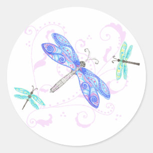 Dromerige Dragonflies Sticker