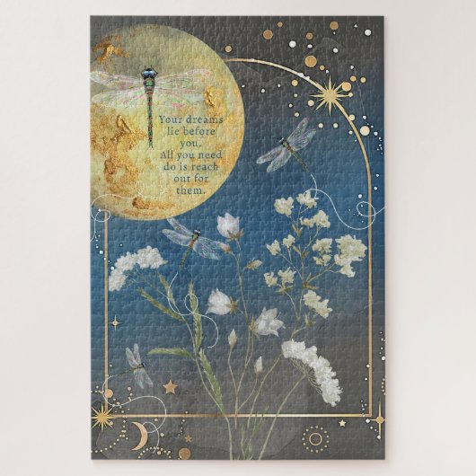 Dromerige Dragonfly Inspirerend puzzel (Verticaal)