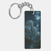 Dromerige Eenhoorn Acryl Sleutelhanger (Voorkant Links)