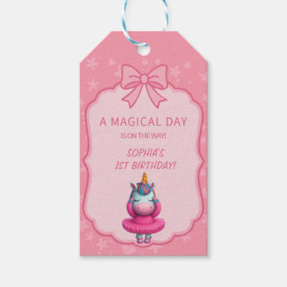 Dromerige Eenhoorn Ballerina Uitnodiging Cadeaulabel