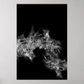 Dromerige etherische rook abstracte kunst poster (Voorkant)