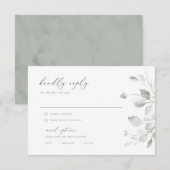 Dromerige Foliage Rsvp met Menuopties (Voorkant / Achterkant)