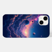 Dromerige Galaxy Space Art iPhone hoesje (Achterkant (horizontaal))