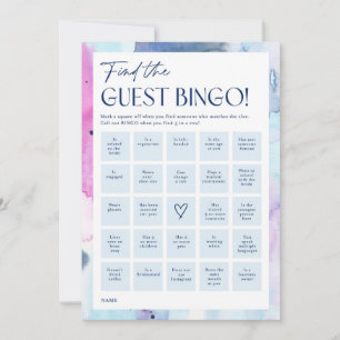 Dromerige gast Bingo Bruidsuitnodiging Match Game Kaart