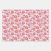 Dromerige gemengde bloemen op wit inpakpapier vel (Voorkant 2)