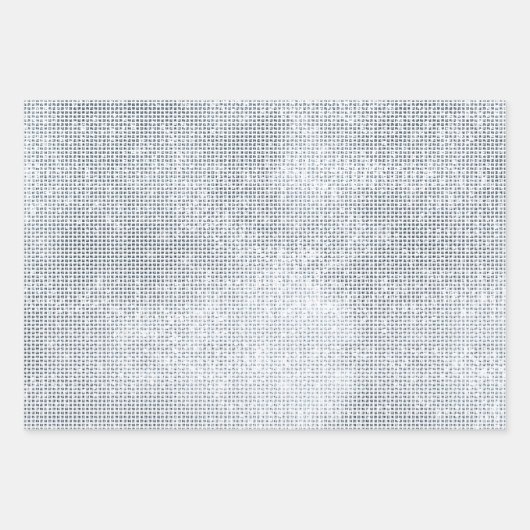 Dromerige Glitzy Silver Sparkle Inpakpapier Vel (Voorkant 3)