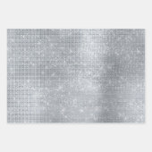 Dromerige Glitzy Silver Sparkle Inpakpapier Vel (Voorkant)