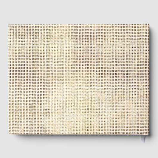 Dromerige Glitzy Witte Glam Sparkle Bruiloft Gastenboek (Achterkant)