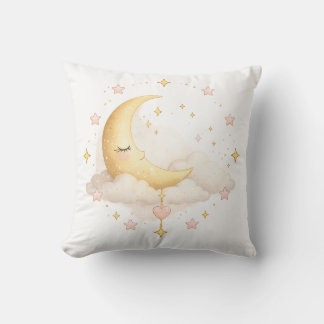 Dromerige Halve Maan & Wolken Worp Kussen | Cozy