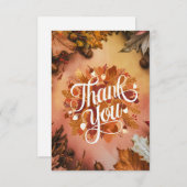 Dromerige herfst Herfst Bedankkaart (Voorkant / Achterkant)