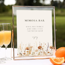 Dromerige herfst Wildflower Mimosa Bar teken