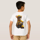 Dromerige kat Rijden op een fiets T-shirt (Achterkant volledig)