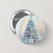 Dromerige kerstboom Button (Voorkant /achterkant)