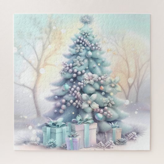 Dromerige kerstboompuzzel legpuzzel (Verticaal)