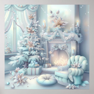 Dromerige kerstkamer Poster