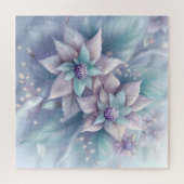 Dromerige Kerstmis Bloemen Puzzel Legpuzzel (Horizontaal)