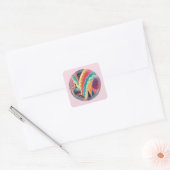 Dromerige Koepel Regenboog Sticker – Aanpasbaar (Envelop)